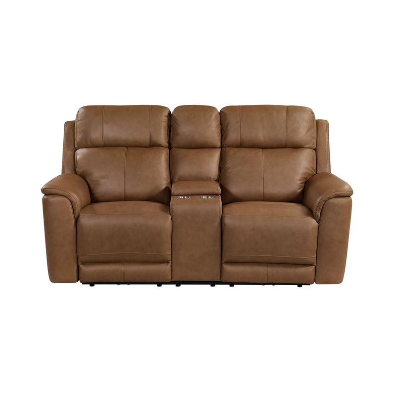 Mustang P3 Loveseat with Console in Aline