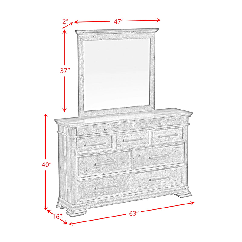 Park Ridge Sleigh Storage Bedroom Set in Charcoal