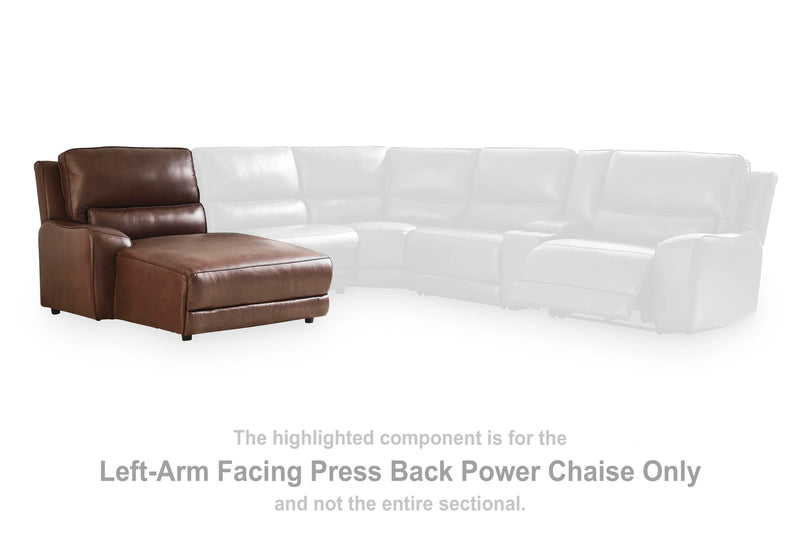 Silverbrooke Reclining Sectional with Chaise and Storage Consoles