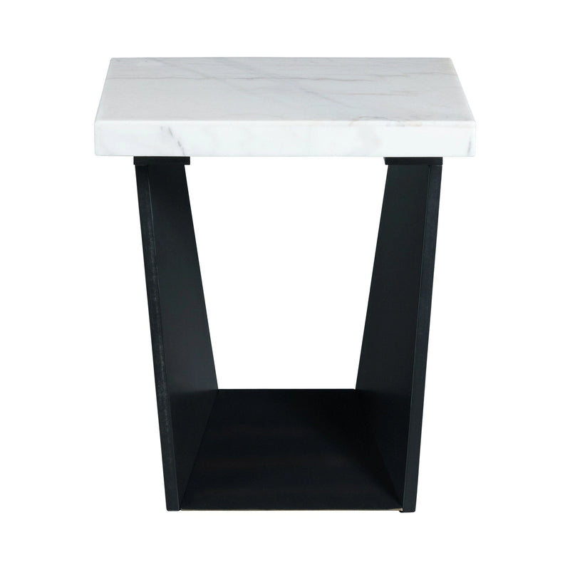 Beckley End Table Complete in Marble Top