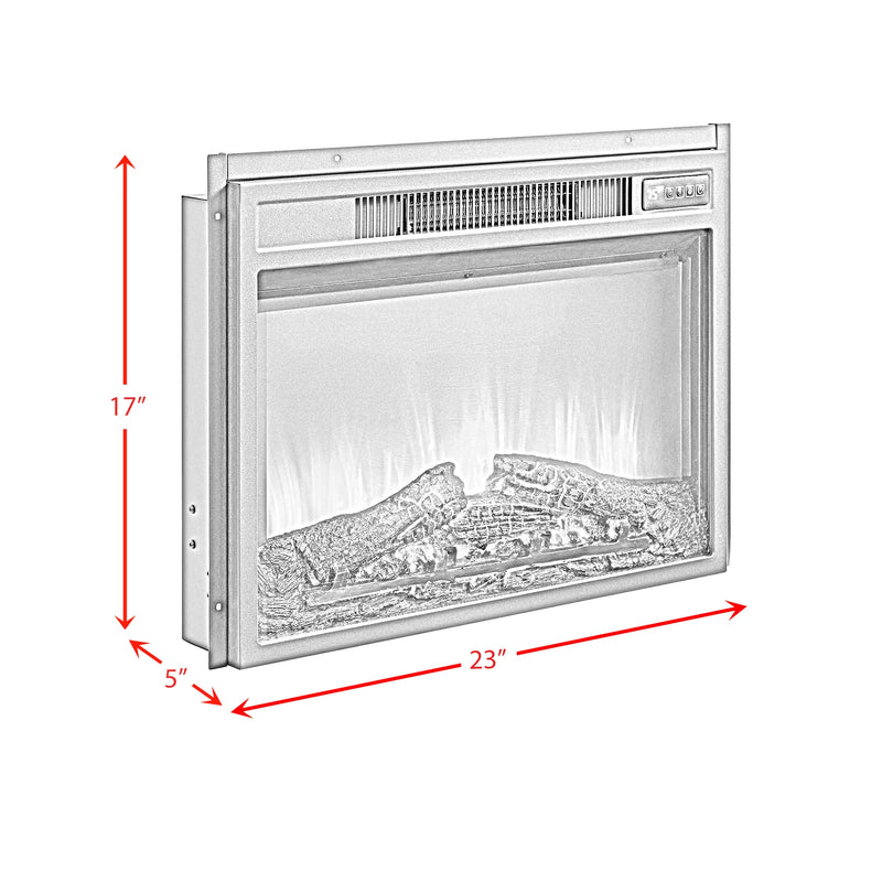 23"" Fireplace Insert in Black
