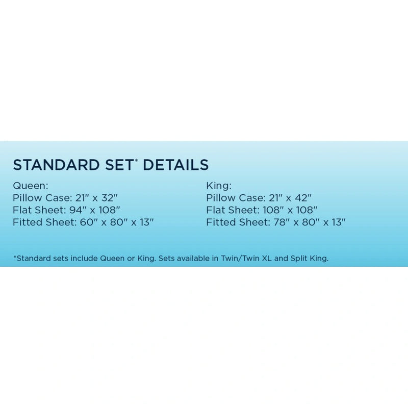 Tempur-Pedic Breeze Pillowcase Set - Sleepy Blue