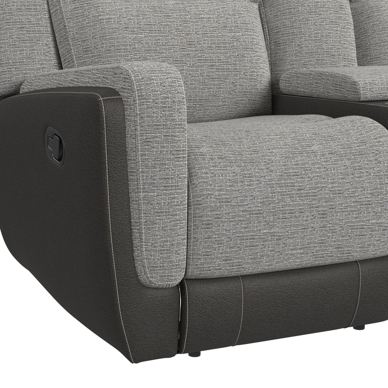 Hornet 3PC Sectional Set with Console and 2 Recliners