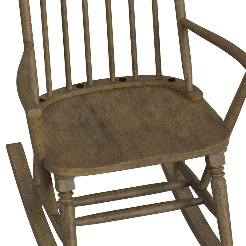 Heritage & Home Rocking Chair in Oak Brown