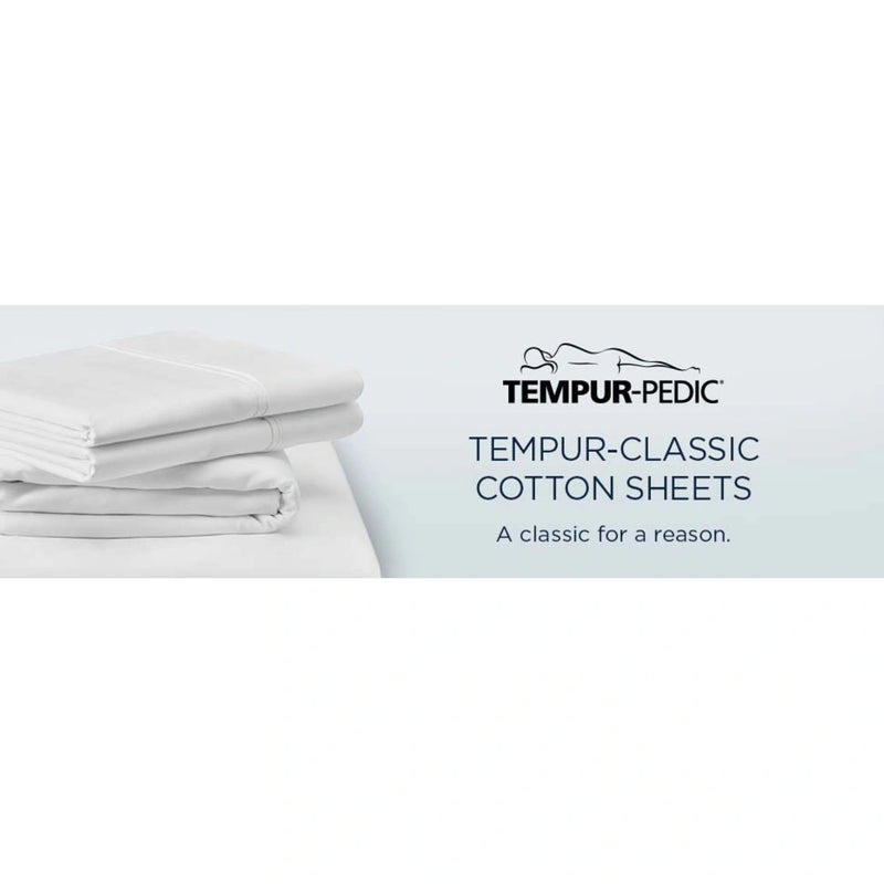 TEMPUR Classic Cotton Sheet Set Sleepy Silver Mist