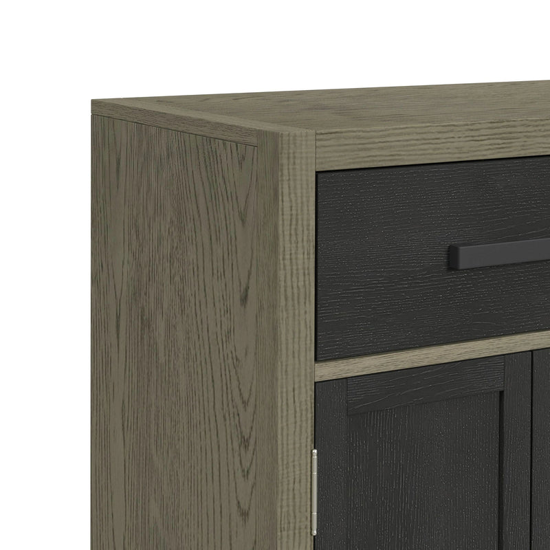 Jemma Buffet in Grey and Dark Espresso