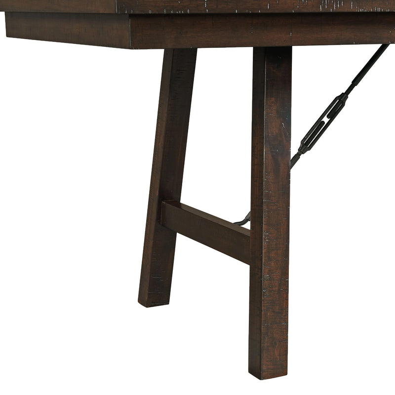 Jax 6PC Dining Set (72"" Table + 4 Chairs + Bench) in Cherry