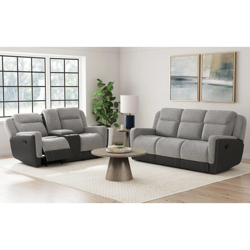 Hornet Motion Glider Loveseat with Console