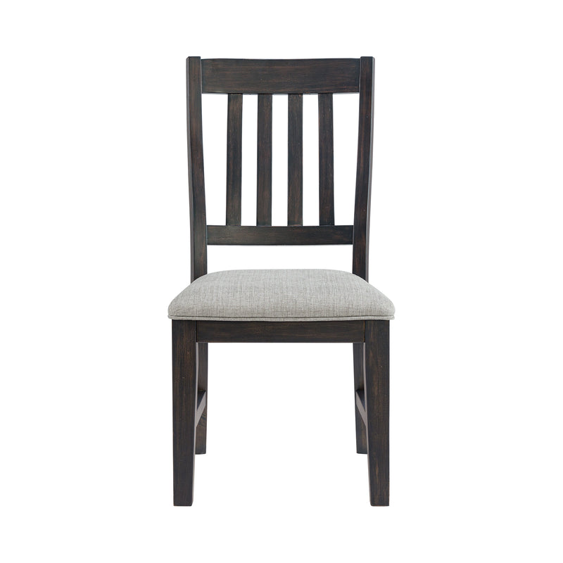 Montrose Dining Side Chair with Light Grey Fabric in Espresso (2 Per Carton)