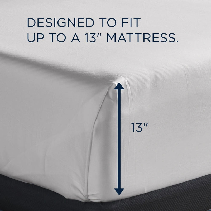TEMPUR Luxe Egyptian Cotton Sheet Set White