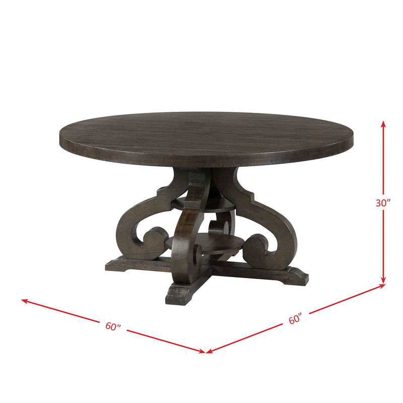 Stone Round Dining Set-Round Table & Chairs
