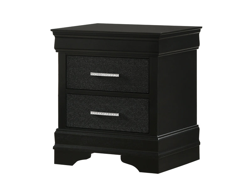 Crown Mark Amalia Nightstand in Black image
