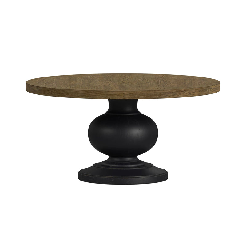 Heritage & Home Dining Table in Oak Brown and Black