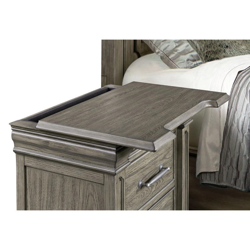Kings Court 3-Drawer Nightstand (Sliding Top)