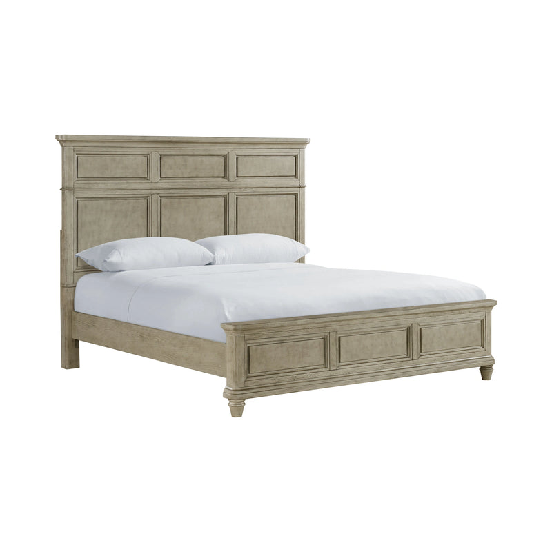 Whit-Ash Panel Bedroom Set in Light Grey