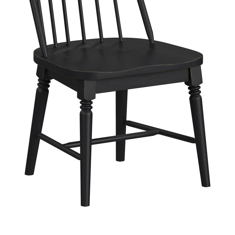 Heritage & Home Dining Set in Oak Brown and Black