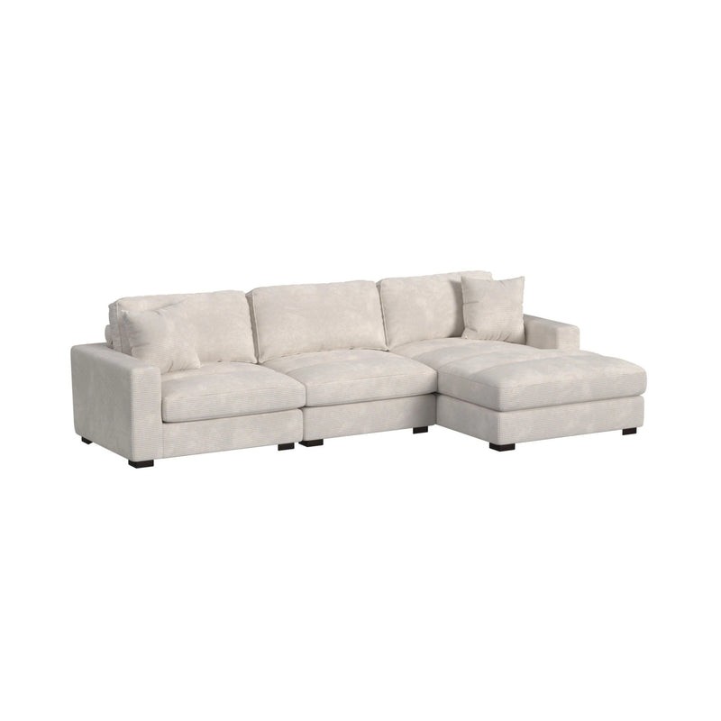Arizona Modular Armless Chair in Steno Beige