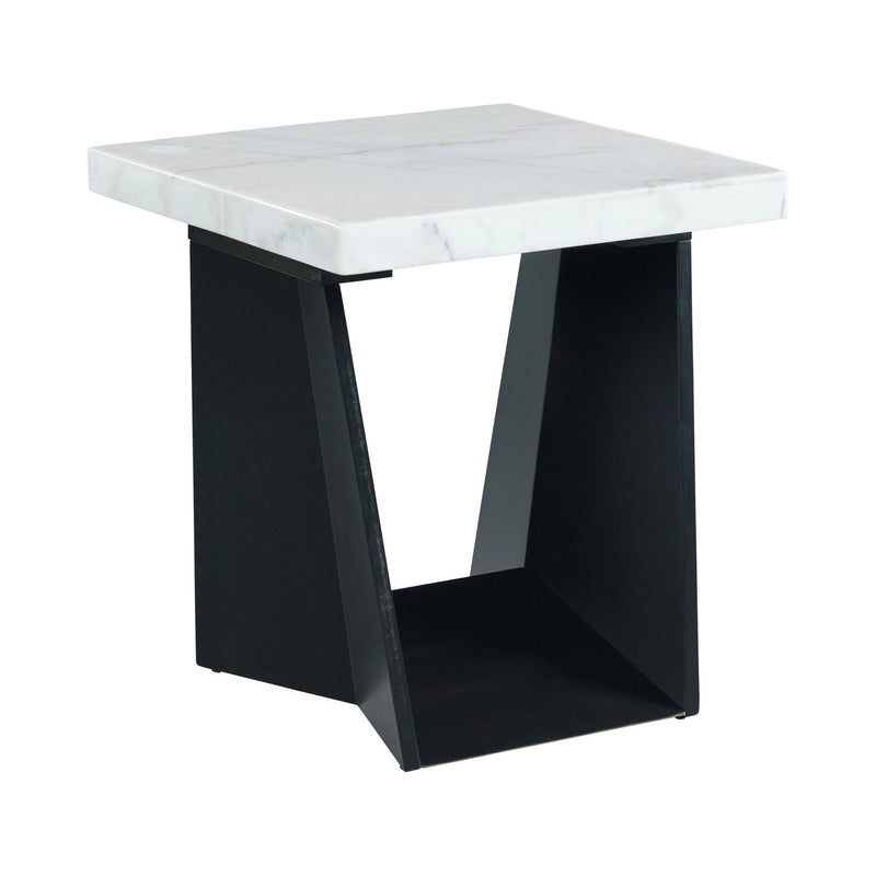 Beckley End Table Complete in Marble Top