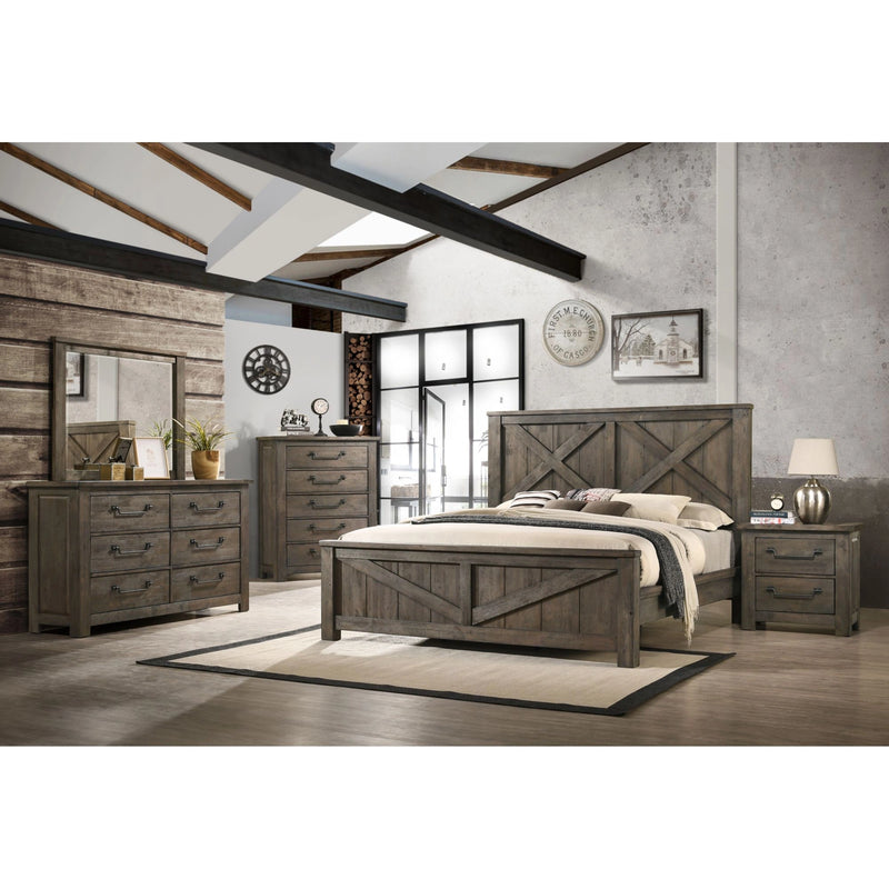 Maverick Panel Bedroom Set in Antique Grey
