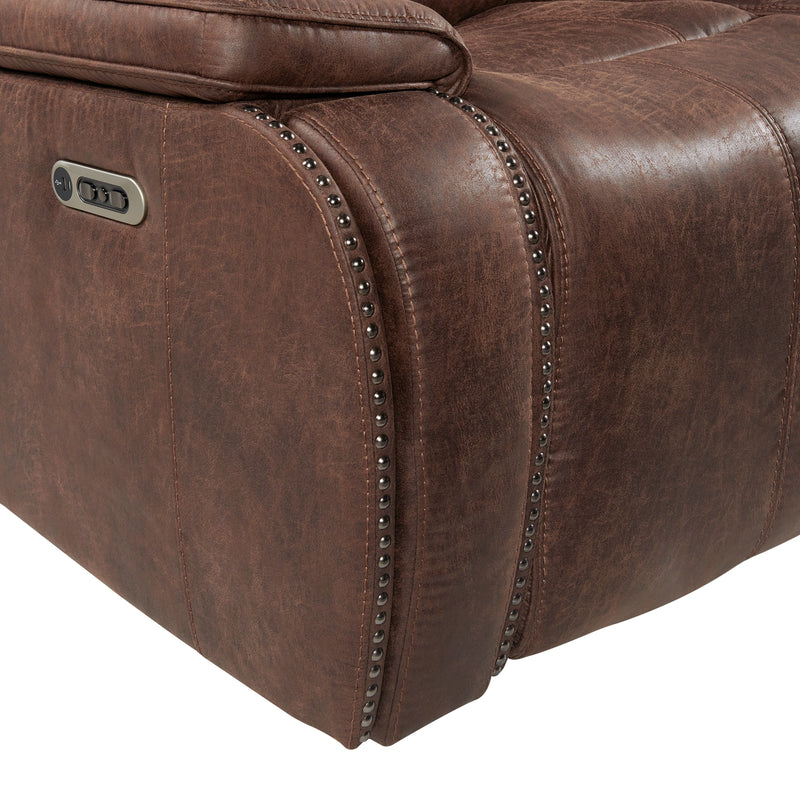 Atlantis Living Room Set in Heritage Brown