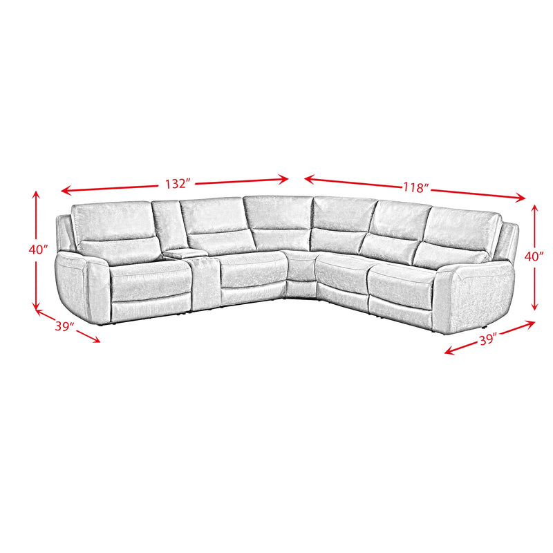 Saber 6PC Sectional Set in Texas Granite