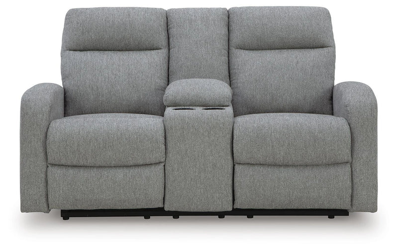 Moreau Place Reclining Loveseat with Console