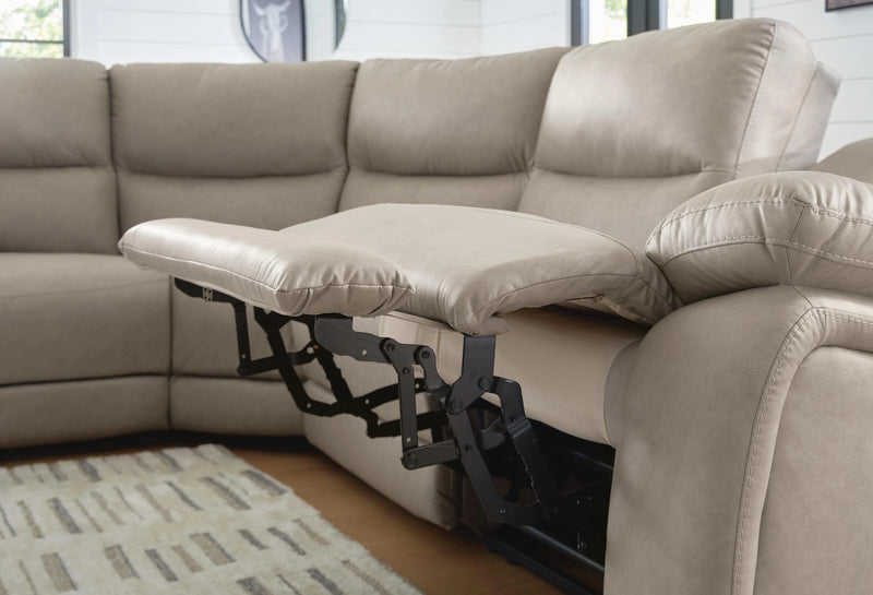 Brannigan Reclining Sectional with Storage Consoles
