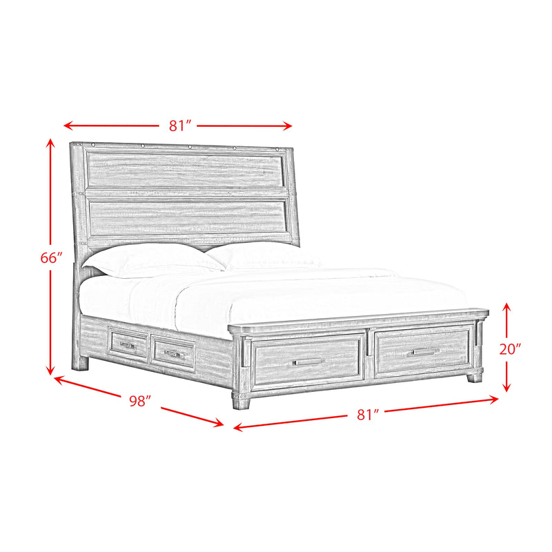 Colorado City Storage Bed in Charcoal