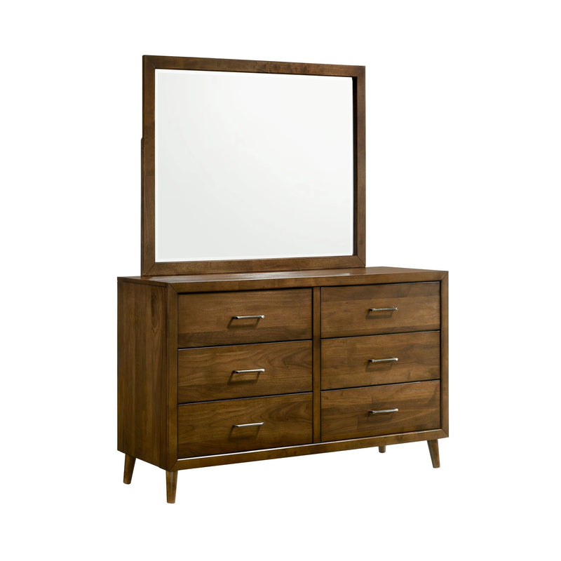 Malibu Panel Bedroom Set in Walnut