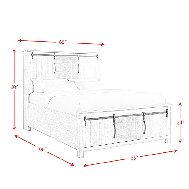 Scott Storage Bed White Finish