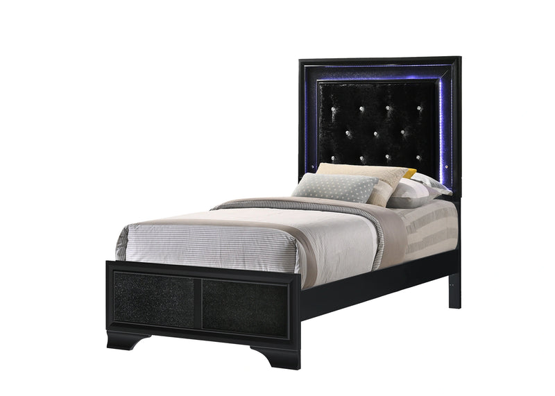 Micah Panel Bed In Black
