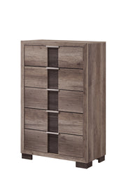 Crown Mark Furniture Rangley 5 Drawer Chest in Brown image