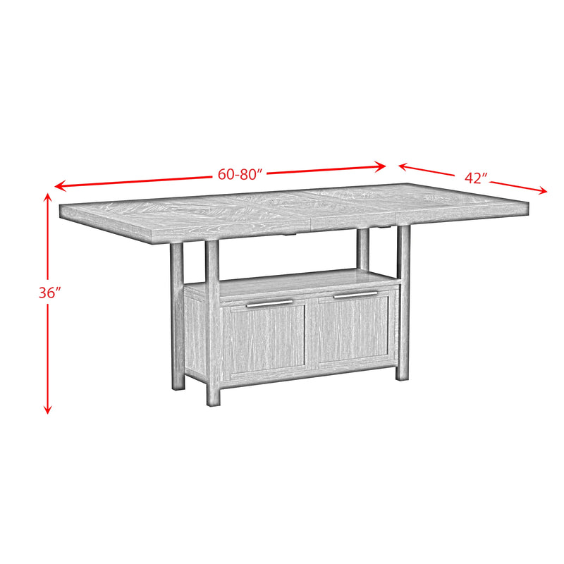 Transcend Dining Set in Charcoal