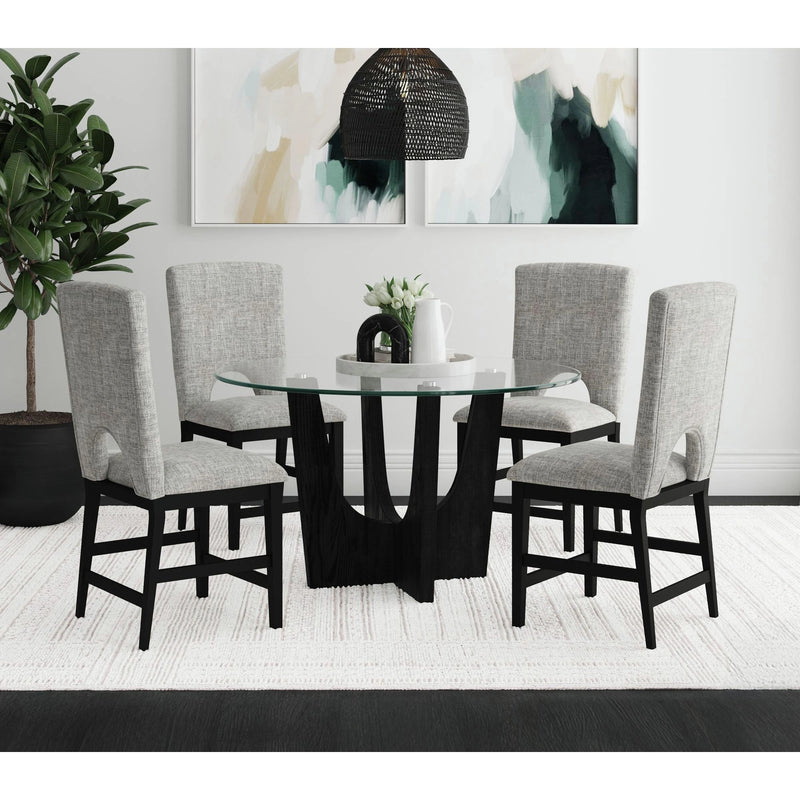 Oregon 5PC Dining Set in Black