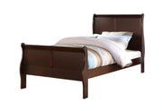 Crown Mark Furniture Louis Philip Twin Bed in Dark Cherry image