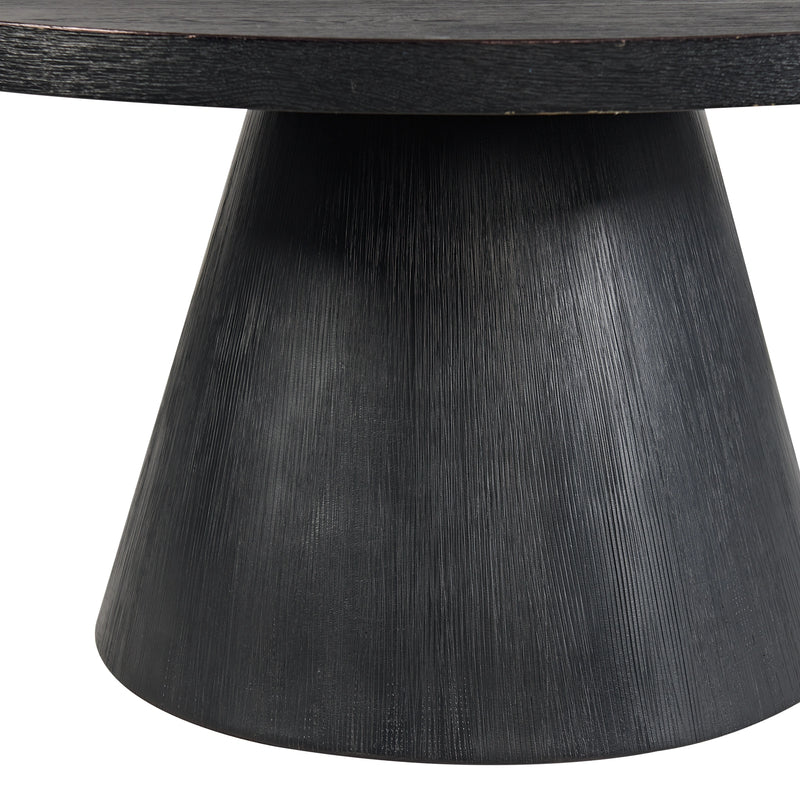 Portland Round Coffee Table in Black