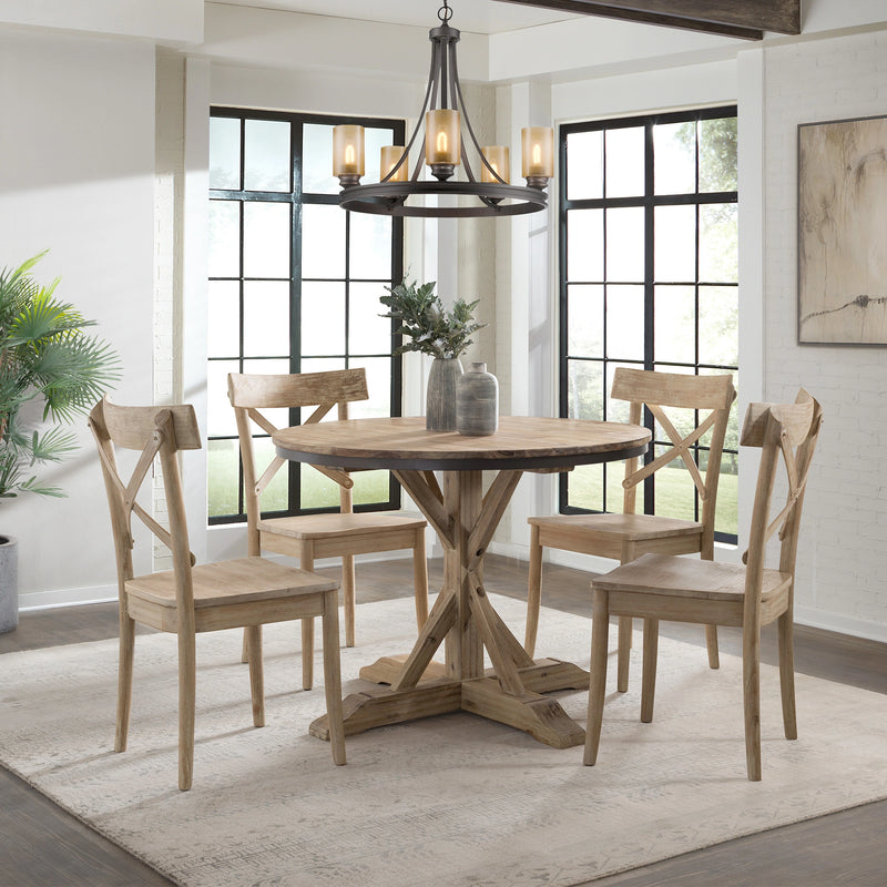 Callista Round 5PC Dining Set-Table and Four Seats