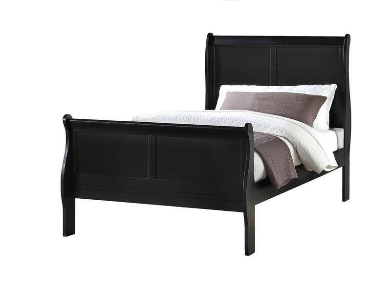 Crown Mark Furniture Louis Philip Twin Bed in Black image
