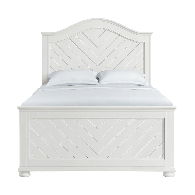Kona Panel Bed in White