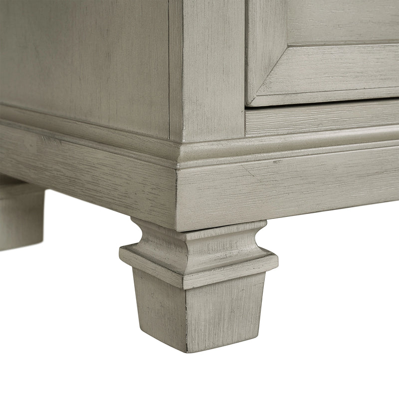 Farmington Bedroom Set in Medium Brown and Washed Stone