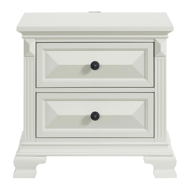 Bridgestone 2-Drawer Nightstand with USB