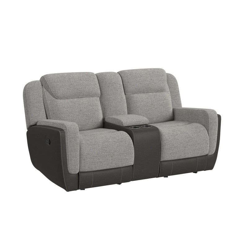 Hornet Motion Glider Loveseat with Console