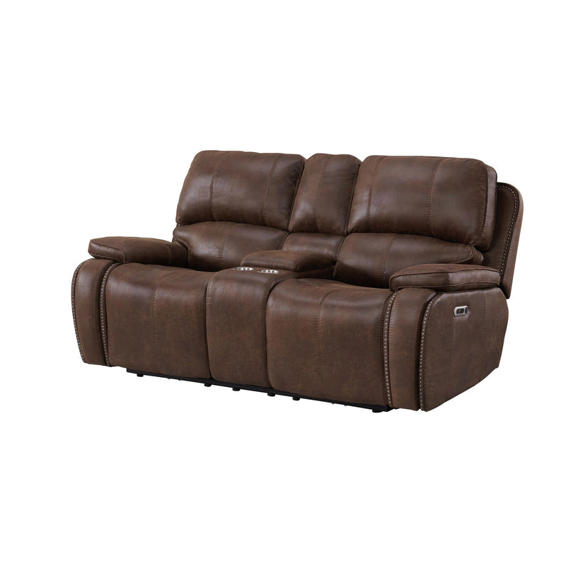 Atlantis Living Room Set in Heritage Brown