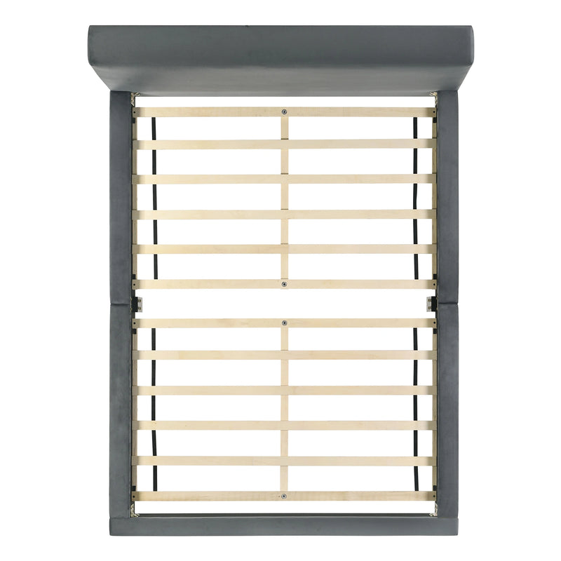 Brookhaven UPH Bed in Grey Velvet