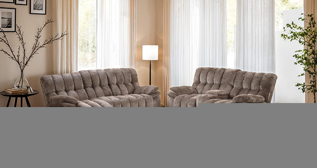 Hieronymus Manual Loveseat Brown