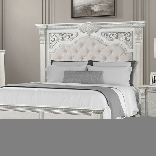 Promenade E.King & Queen Bed Brown & White