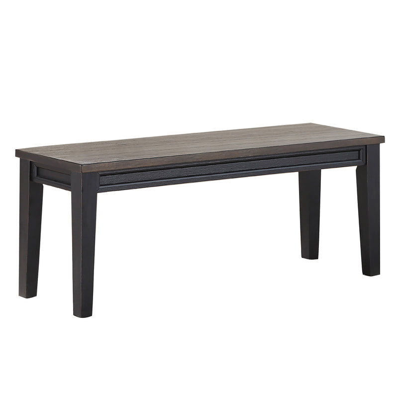 Steve Silver Raven Noir Bench in Two Tone Ebony and Driftwood