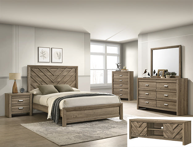 Valor Night Stand-Grey